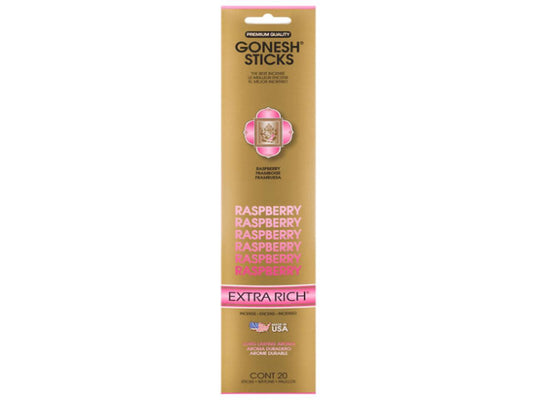 (1 Pack) Gonesh Extra Rich Raspberry Incense|20 Sticks